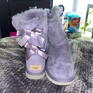 Purple Bailey Bow Ugg Boots
